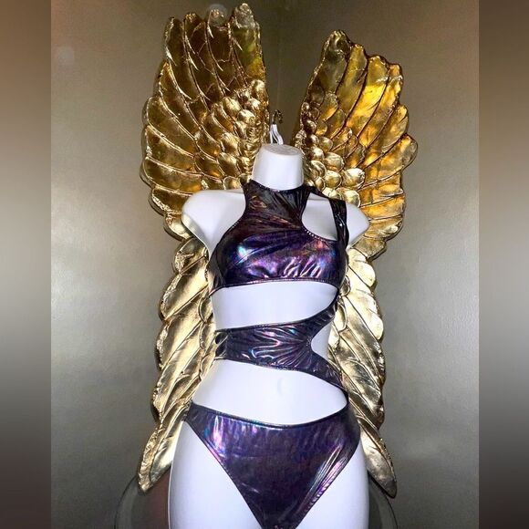 NWT Club Exx, Dollskill, metallic bodysuit Rave! - Picture 1 of 13